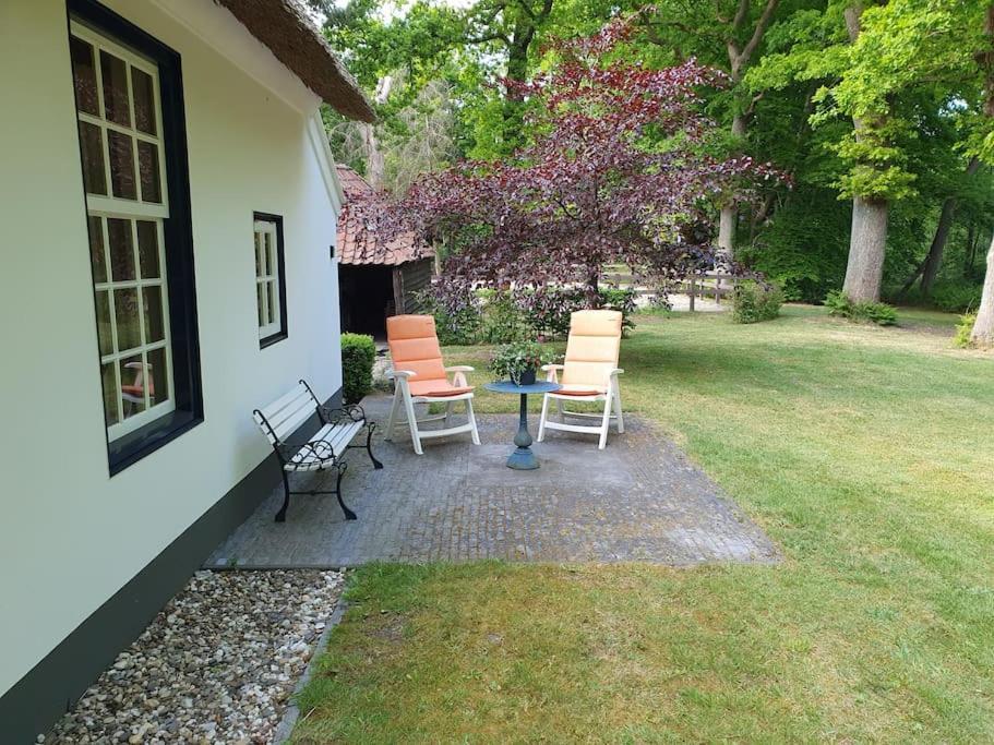 Midden In De Friese Bossen Op Landgoed Princenhof 오라녜우트 외부 사진